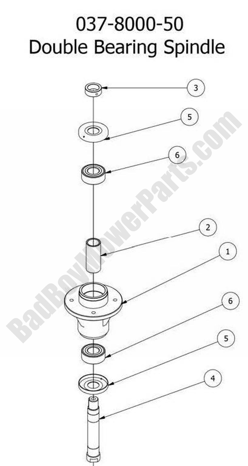 1029 - Bad Boy Mower Parts Lookup > 2014 > Stand-On > Spindle Assembly